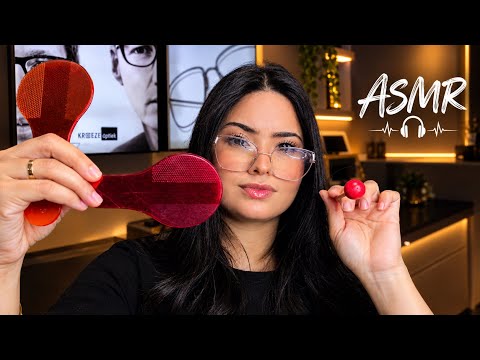 ASMR:OFTALMOLOGISTA GROSSEIRA FAZ EXAME DE VISÃO EM VOCÊ!👓 