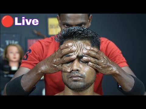 Live ASMR Massage | Satisfying ASMR Head Massage With Lots Of Oil | Heavy Oil ASMR Head Massage