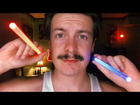 [ASMR] Lens Tapping and Poking Your Face with Light Triggers | Visual ASMR | Requested Video