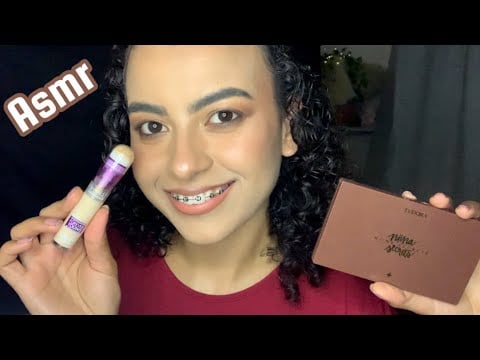 ASMR/ Testando as maquiagens novas. Niina secrets, Bruna Tavares e mais… 