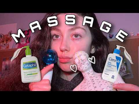 ASMR Fast Full Body Massage on You + Acupuncture Doll! Lotion, Placebo, Layered Sounds +