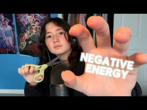 ASMR Plucking ALL Of Your Negative Energy