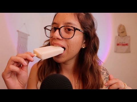 ASMR comiendo paleta de hielo 🧊