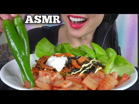 ASMR KIMCHI FRIED RICE (CRUNCHY EATING SOUNDS) NO TALKING | SAS-ASMR