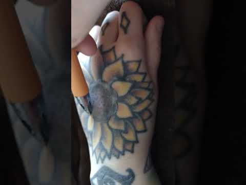 tattoo tracing 🌻 ASMR