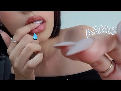 ASMR SPIT PAINTING + MOUTH SOUNDS + TAPPING