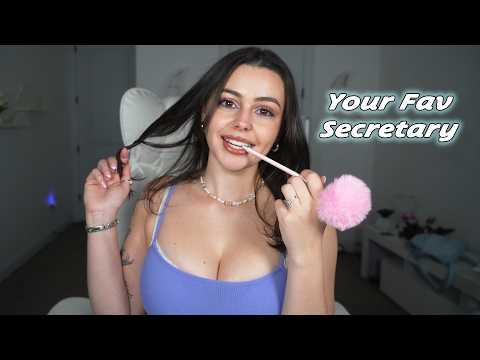ASMR Your Flirty Secretary Takes Care of You ♡ | Personal Attention Roleplay
