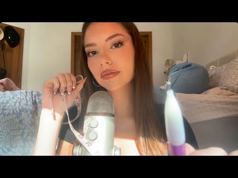 ✧.* asmr drawing, measuring and tracing your face up close ✧.*