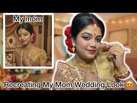 ASMR | Recreating My Mom Wedding Look | 🥹❤️