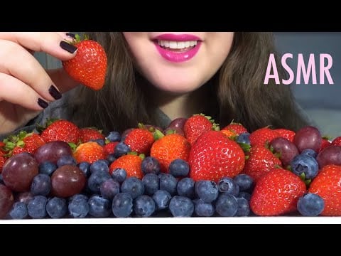 HEALTHY EATING ASMR Fruit Platter - SATISFYING Crunchy & Juicy Sounds!