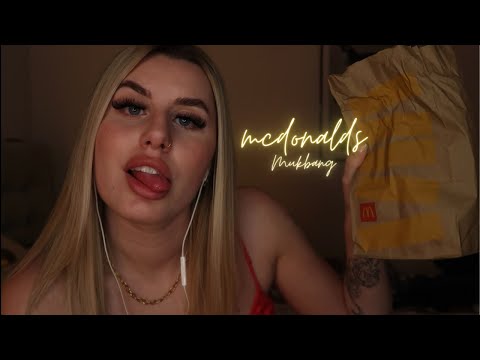 ASMR McDonalds mukbang🍔