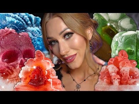 ASMR Mukbang | Trying the *NEW* Wicked Wonders Crystal Candy! 🎃🍬✨