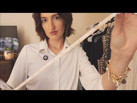 ASMR Soft Spoken Personal Stylist Roleplay | measuring, writing, page turning