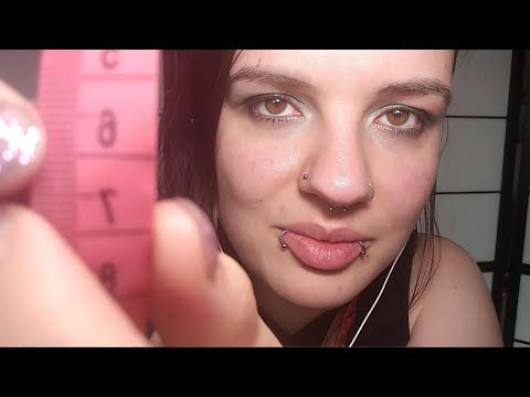 Ich messe dein Gesicht Zentimeter für Zentimeter – mit verschiedenen Tools 📏✨ | ASMR Deutsch