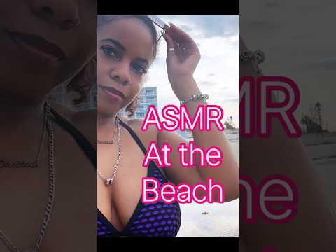 ASMR at the Beach 🏝️ #asmr #asmrocean #asmrbirds