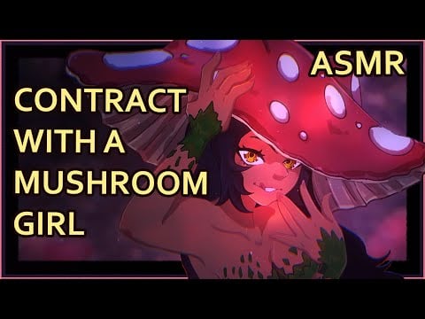 Giving The Strange Mushroom Girl A Massage | ASMR | [brushing] [massage][assorted triggers]