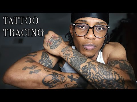 My FIRST Tattoo Tracing ASMR 😈 | Visual Body Triggers