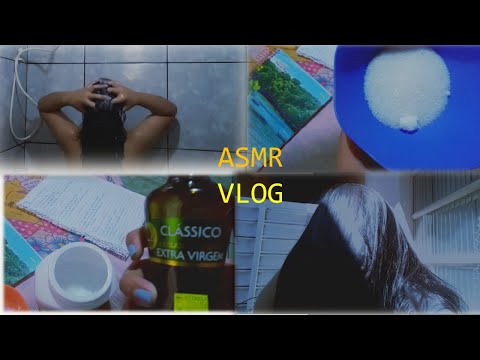 ASMR VLOG de rotina - Dia de tratamento nos cabelos [narrando em sussurros e voz suave]