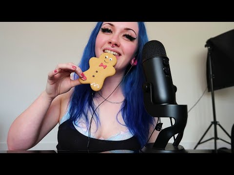 ASMR Eating Gingerbread Man (Eating Sounds)