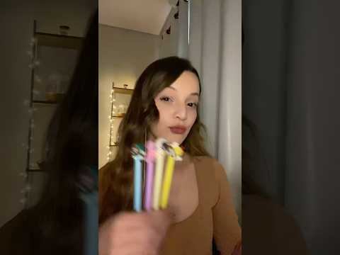 Escolha uma canetinha #asmr #asmrbrasil