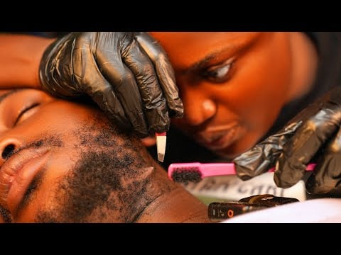 ASMR Intense Beard Scratching & Neck Massage (Ingrown Hair Removal + Nitpicking)4 Deep Sleep.Gum