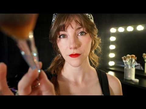 Gossipy Makeup Artist Does Your Photoshoot Look with Divided Attention ASMR