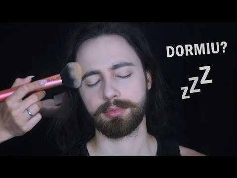 ASMR APLICADO: MAQUIANDO MEU NAMORADO 🤡