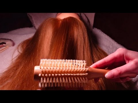 ASMR Insomnia Relief: Hair Brushing & Hair Combing with Background Rain (No Talking)