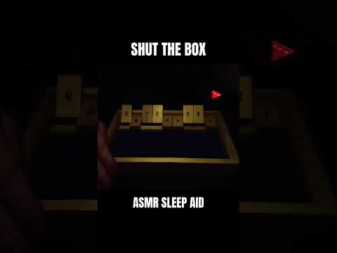 shut the box asmr 😴💤 | asmr soft, inaudible whispers, mouth sounds, tapping & wood sounds 🎲