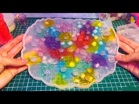 ASMR Making a Slime Peeling Texture Experiment (Whispered)