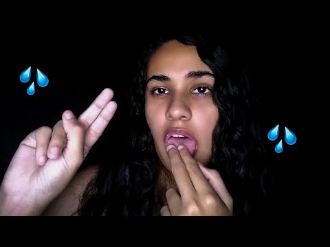 ASMR: SPIT PAINTING YOUR FACE MOUTH SOUNDS 👅💦🤤