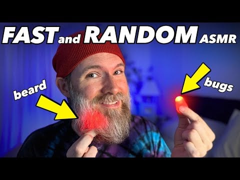 Fast and Aggressive ASMR Triggers to Help You SLEEP (New Triggers, Beard Bugs)