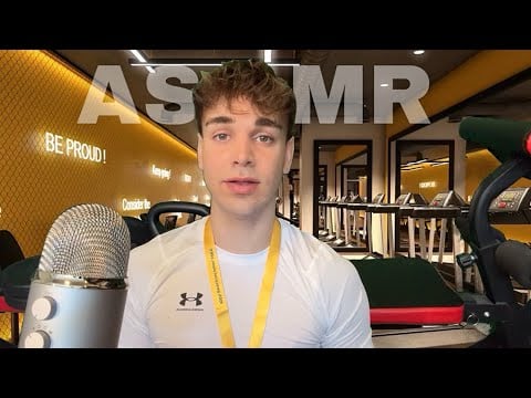 ASMR Friendly Gym Receptionist Helps You Sign Up (whispered roleplay)