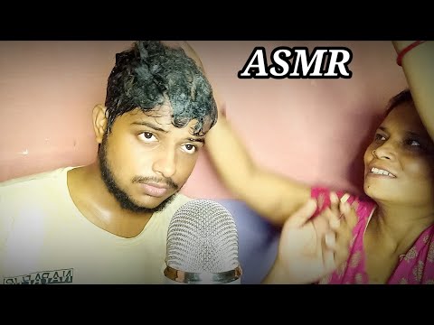 ASMR Facial Massage & Hair Wash