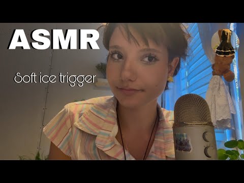 ASMR || Soft ice trigger 🧊 *mouthsounds*