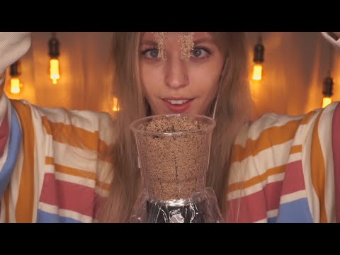 ASMR Playing with kinetic sand and I want you to play with me