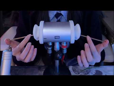 2HR Heartbeat Ear Drift ASMR | Feather Tracing, Aloe Gel & Oily Cupping (No Talking)