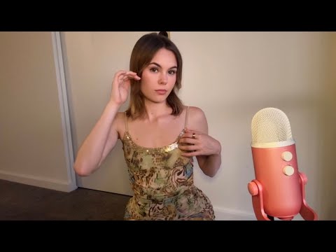 ASMR Collarbone Tapping & Sequin Scratching On Chest
