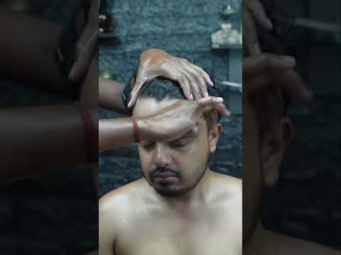 Strong Wrist Barber's Triggering "Pressure Point" Head And Body Massage #shorts #homeasmrclinic