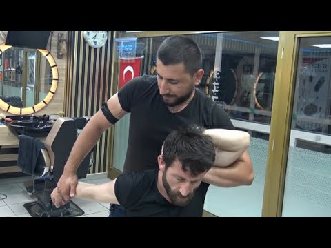 ASMR Physiotherapy Technicians by Mevlüt +professional chair head,back,foot,arm,neck,sleep massage