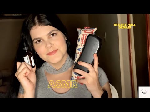 ASMR - Te relaxando com meu desastre nesse video / Tapping, Scratching, Conta gotas