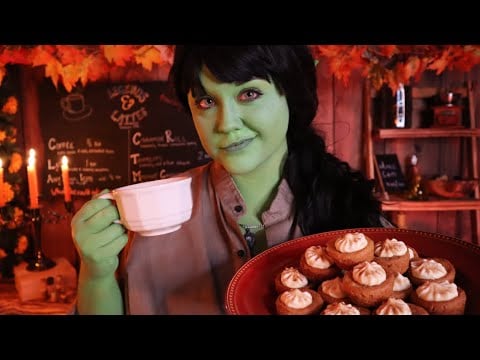 ASMR Legends & Lattes ☕ Autumn Coffee Shop Fantasy Roleplay