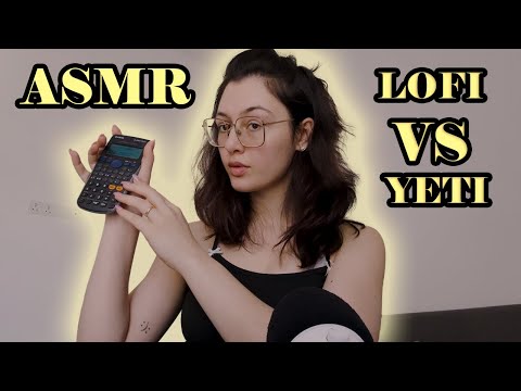 ASMR plastic tapping (lofi VS yeti)