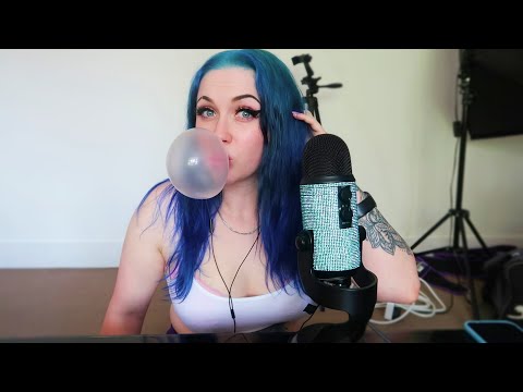 ASMR SILENT Gum Chewing & BIG Bubble Blowing (NO TALKING) 😴