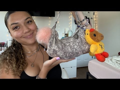 ASMR what’s in my bag? 👛 fast tapping whispered ramble 