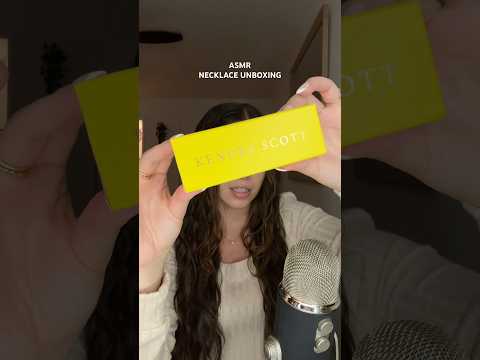 ASMR NECKLACE UNBOXING #asmr #whispering #unboxing #kendrascott
