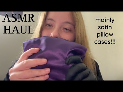 ASMR amazon haul! (satin pillow cases)