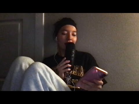 asmr | trigger words (clicky whispering/ mouth sounds)