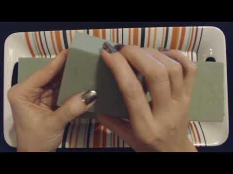 ASMR Request ~ Squeezing/Handling Wet Floral Foam Blocks (Whisper Intro)