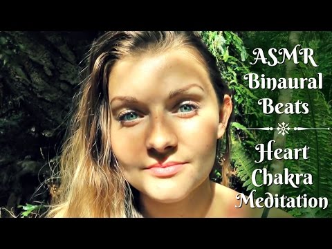 ASMR 💚 Chakra Meditation💚  Binaural Beats, Singing, Soft-spoken